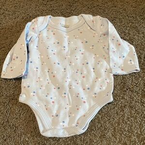 ♦️5 for $15♦️ 0-3m baby girls long sleeve bodysuit shirt